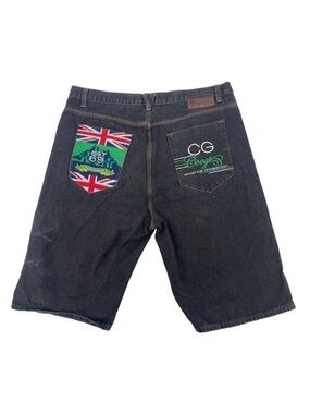 COOGI Australia Mens size 42 Shorts Y2K Baggy Hip Hop Patches Streetwear